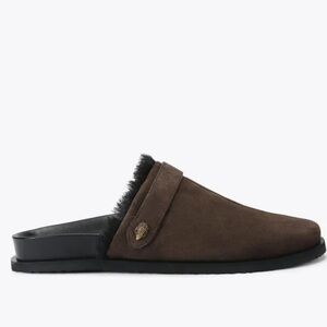 Kurt Geiger Men's Brown Suede Slip-On Loafers